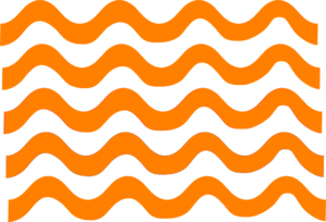 299x204 Orange Wave Lines Clip Art