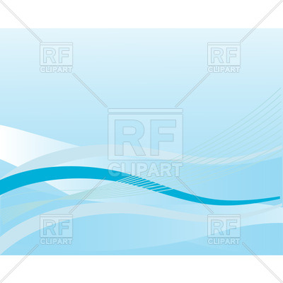 400x400 Abstract Blue Background With Wavy Lines Royalty Free Vector Clip