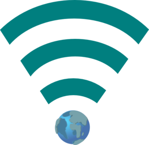 300x291 Green Wifi Link With Earth Clip Art