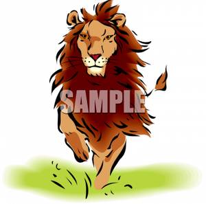 300x297 Lion Running At You