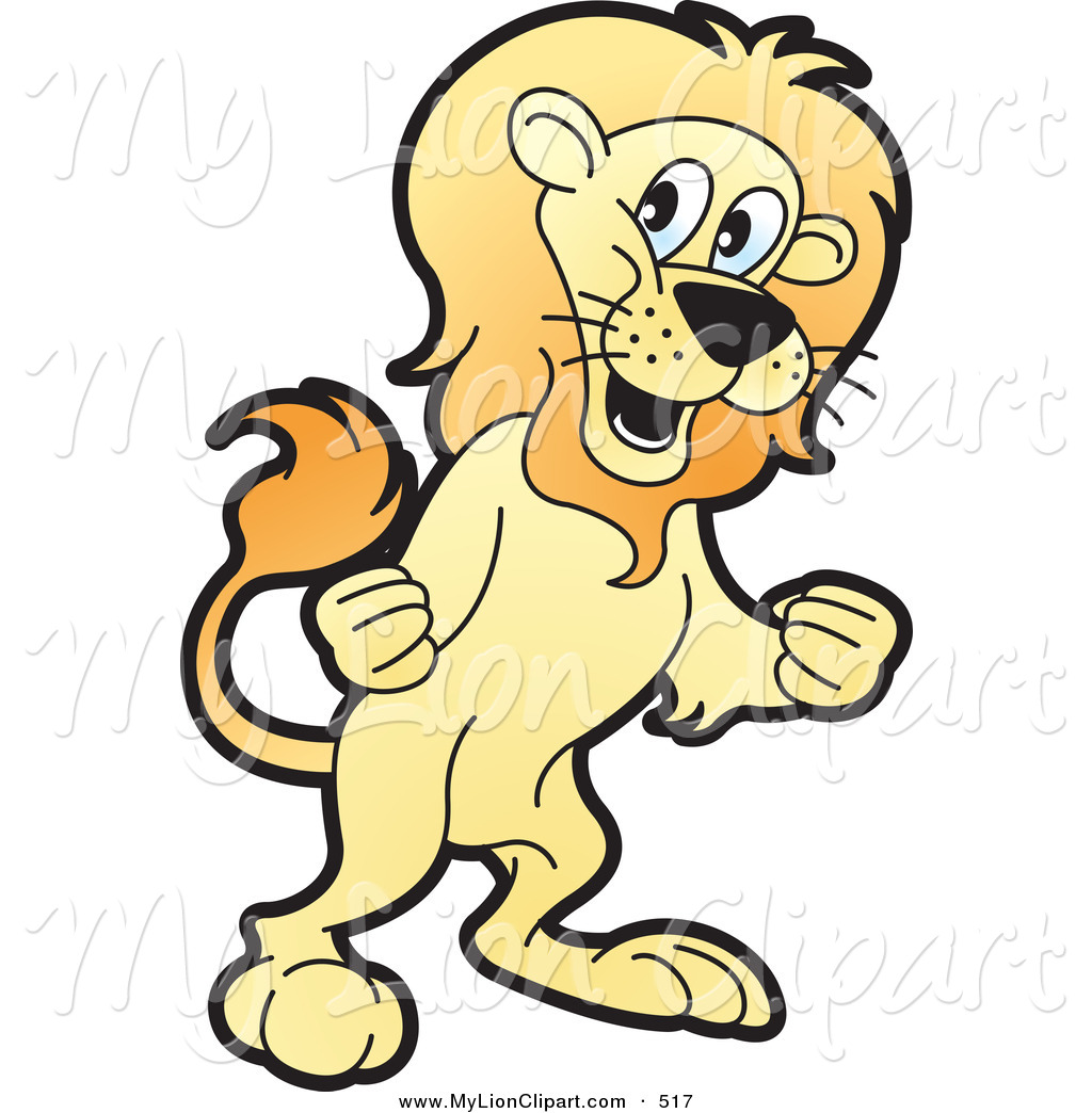 1024x1044 Clipart Of A Mad Lion Walking Right By Lal Perera
