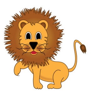 300x300 Lions Club Cartoon Clipart