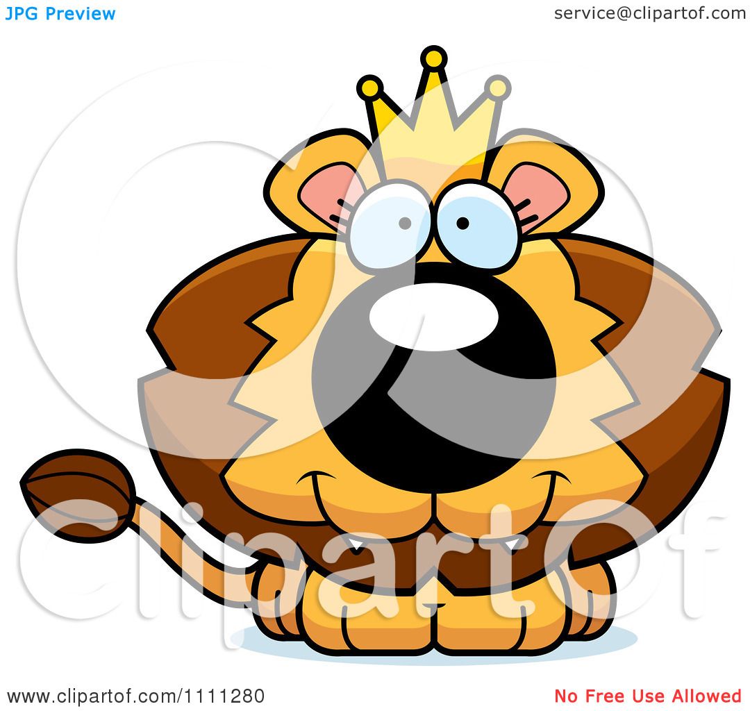 1080x1024 Clipart Cute Happy King Lion Cub