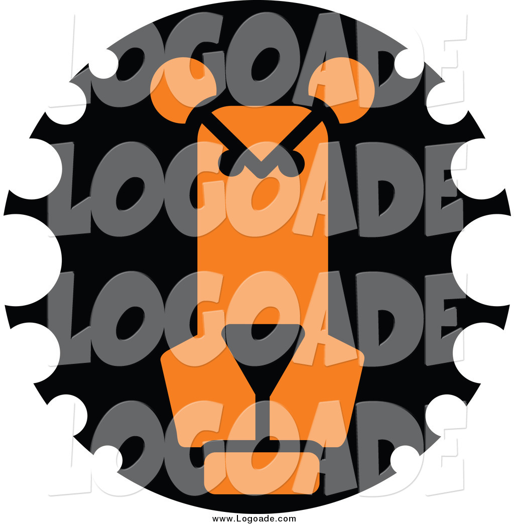 1024x1044 Clipart Of A Black And Orange Lion Face Logo By Vector Tradition