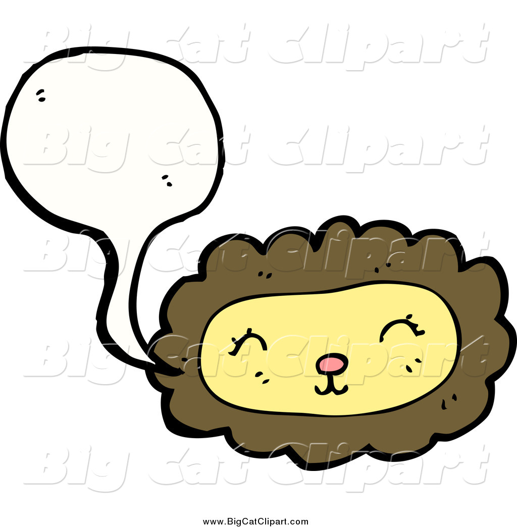 1024x1044 Big Cat Cartoon Vector Clipart Of A Talking Lion Face By