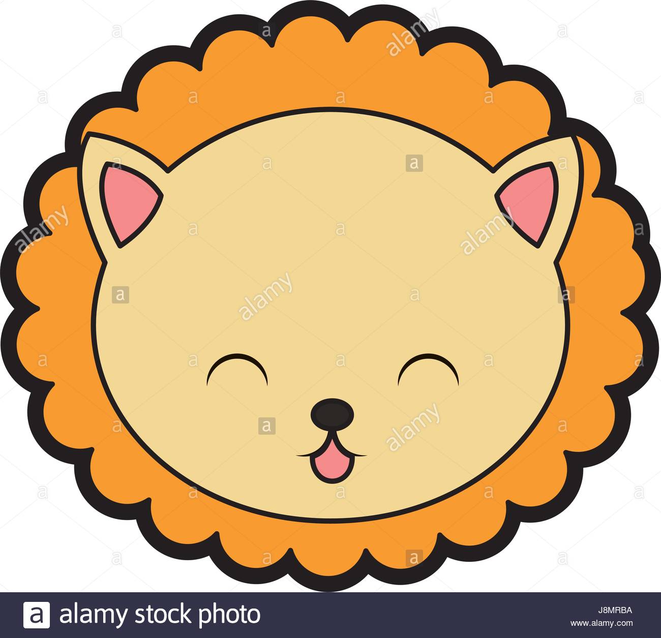 1300x1255 Cute Lion Face Cartoon Stock Vector Art Amp Illustration, Vector