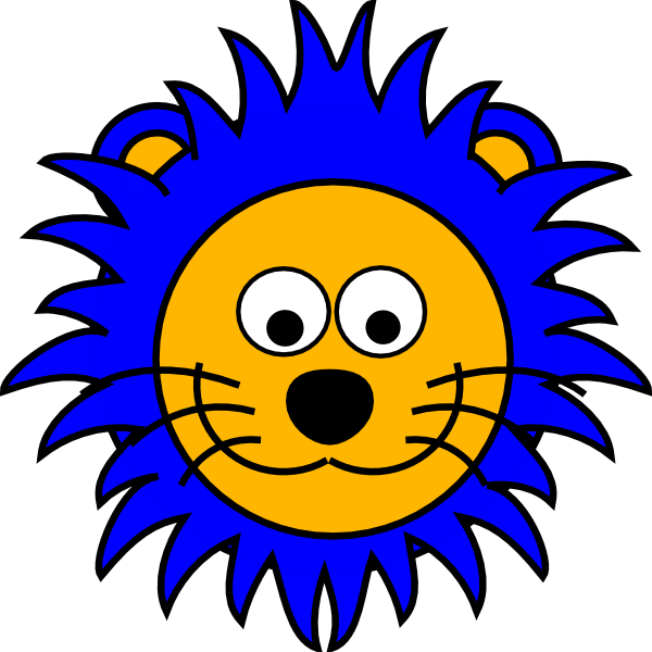 600x600 Cartoon Lion Face Clip Art Clipart Panda