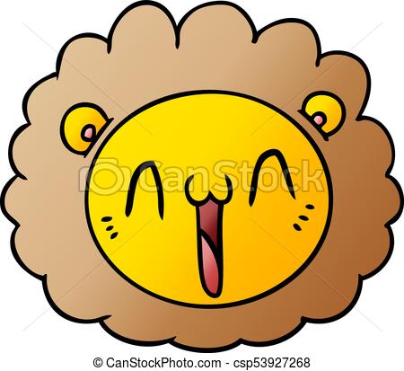 450x413 Cartoon Lion Face Clip Art Vector