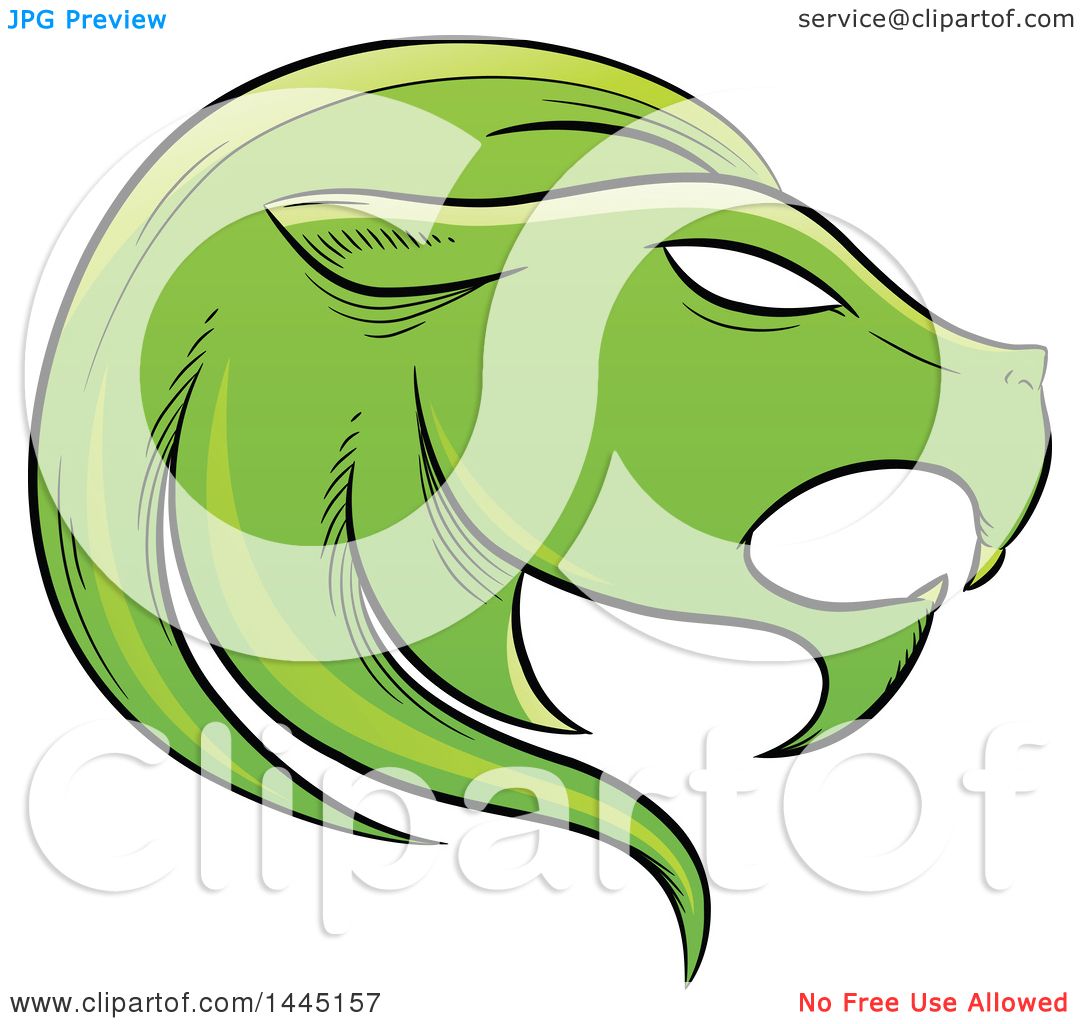 1080x1024 Clipart Of A Sketched Green Astrology Zodiac Leo Lion Head