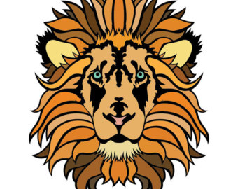 340x270 Light Brown Lion Clipart