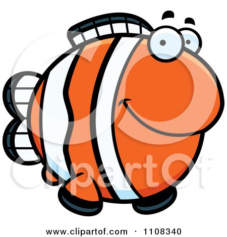 450x470 Royalty Free (Rf) Clipart Illustration Of Two Red Clownfish Over