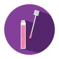 200x200 Girl Spa Beauty Lip Gloss Cosmetics Applying Makeup Face Free