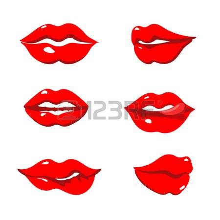 450x450 Lips Clipart Red