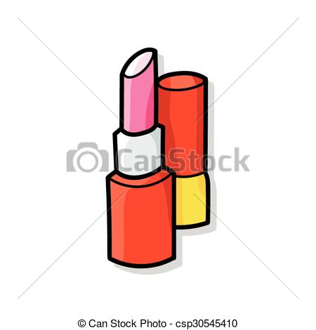 450x470 Lipstick Doodle Vector Clip Art