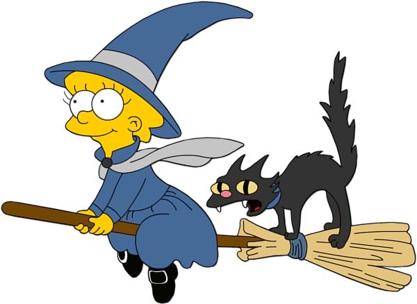 600x438 Halloween Lisa Simpson Witch Clip Art Clip Art