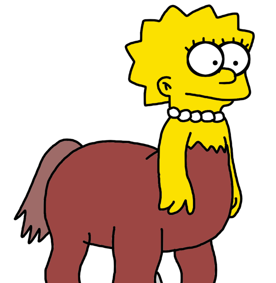 883x905 Lisa Simpson As Centaur By Marcospower1996