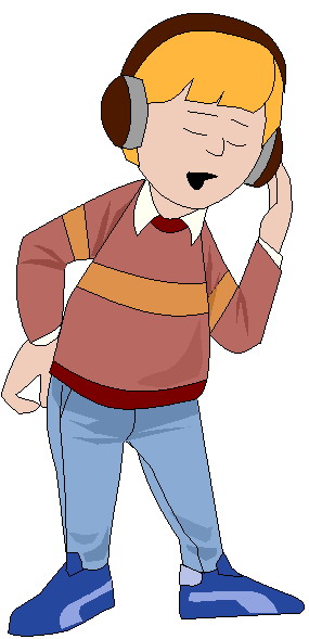 285x589 Clip Art Activities Listening To Music