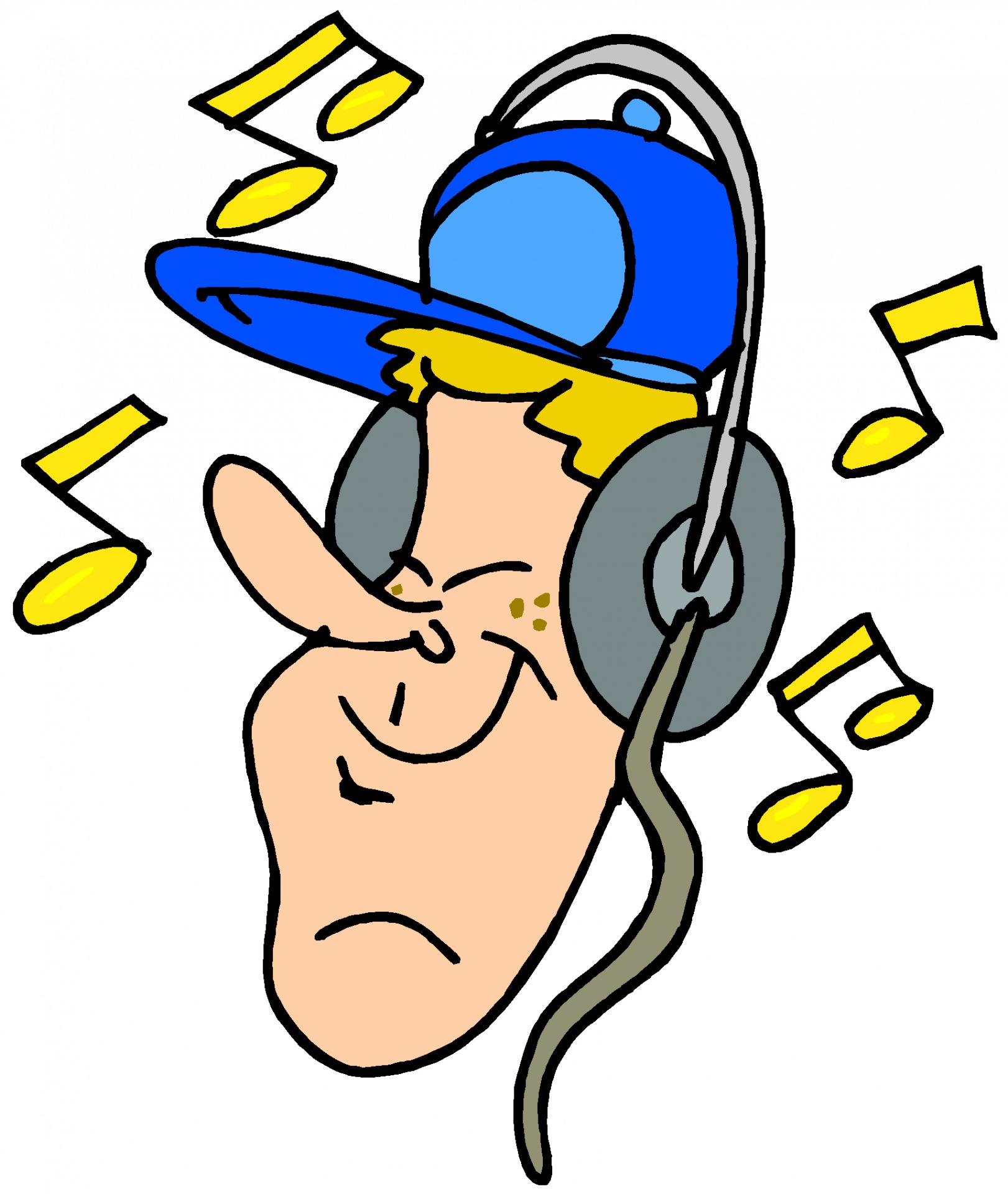 1621x1920 Listen To Music Clipart