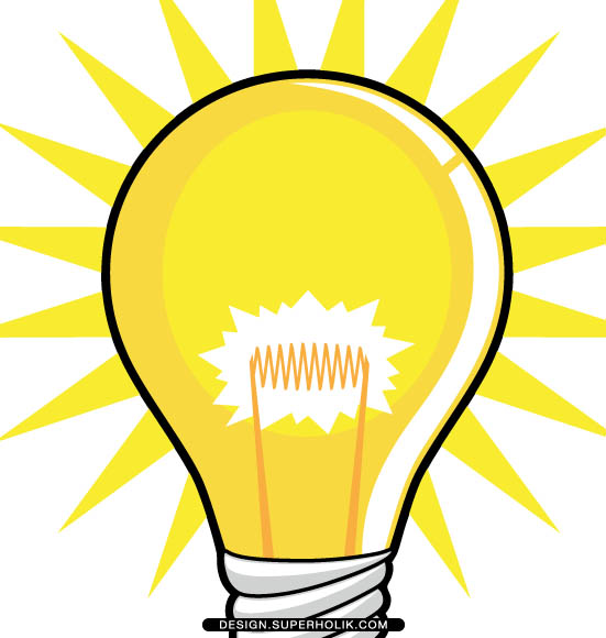 551x580 Light Bulb Clipart Lit