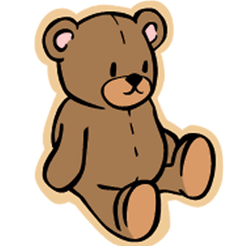 1000x1000 Sketsa Teddy Bear Free Download Clip Art