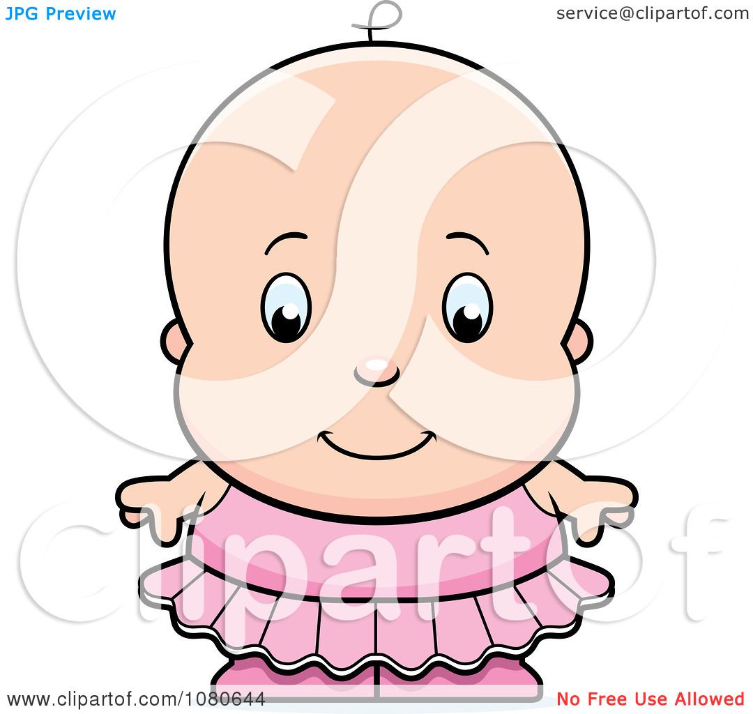 1080x1024 Clipart Cute Ballerina Baby Girl In A Pink Tutu