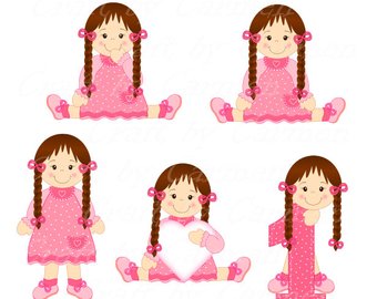340x270 Doll Clip Art Princesslittle Girl Dancer Ballerinadigital