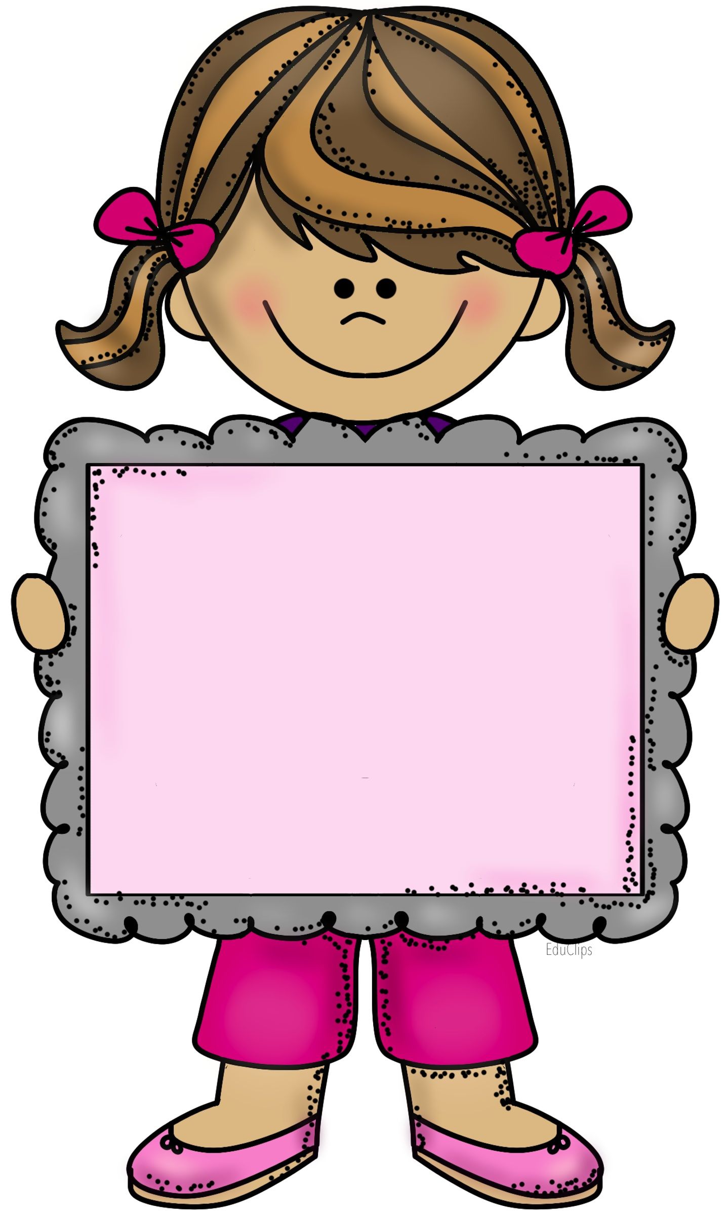 1436x2400 Little Girl Frame Me Clip Art, Girls And School