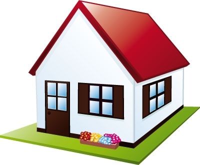 400x330 Little House With Garden Clip Arts, Free Clipart