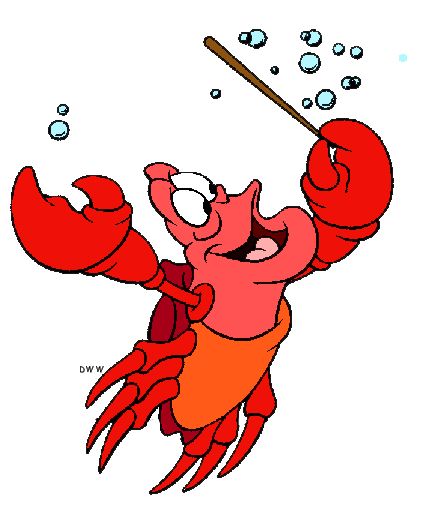 448x508 Little Mermaid Sebastian Disney Mermaid, Ariel