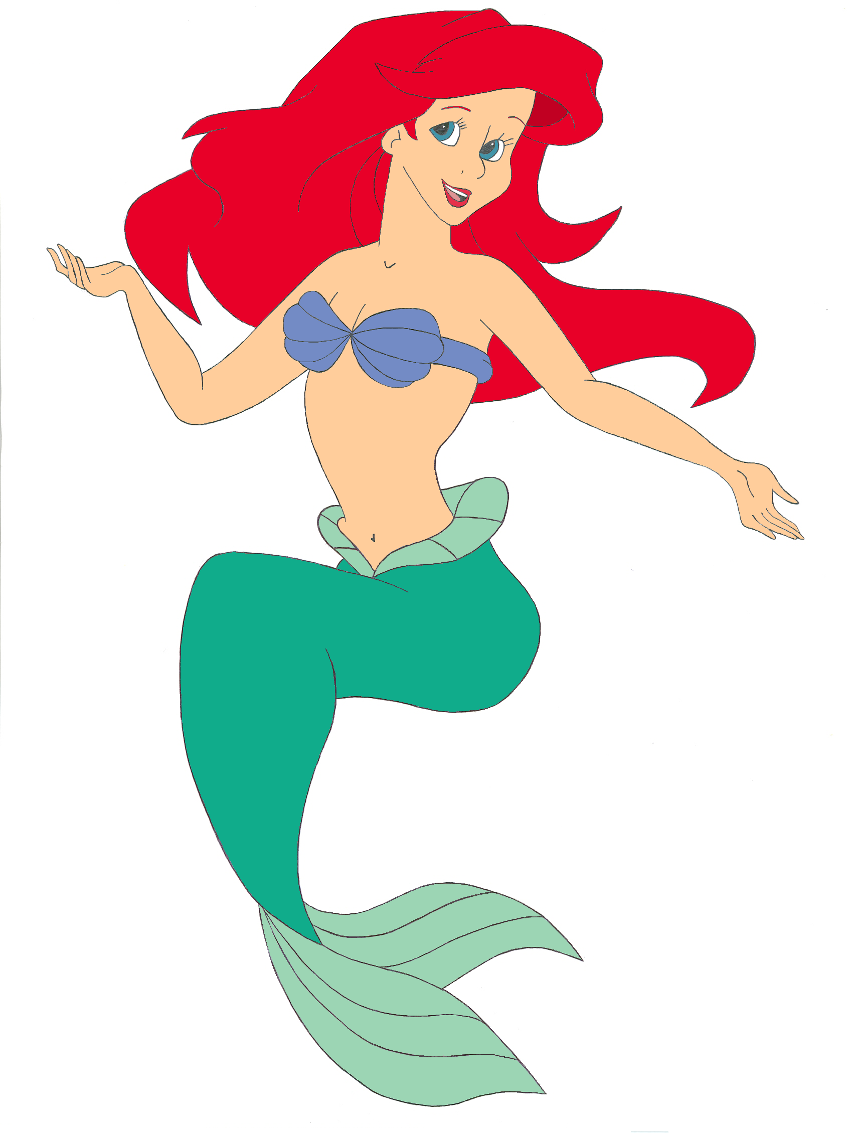 1695x2259 Ariel (Disney's The Little Mermaid) (1989) By Raptoruos Knight