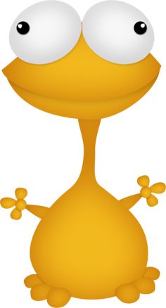 236x438 Orange Monster Clipart Collection