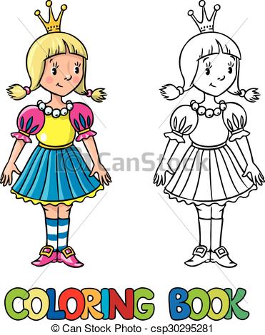 371x470 Little Princess. Coloring Book. Coloring Book Or Coloring