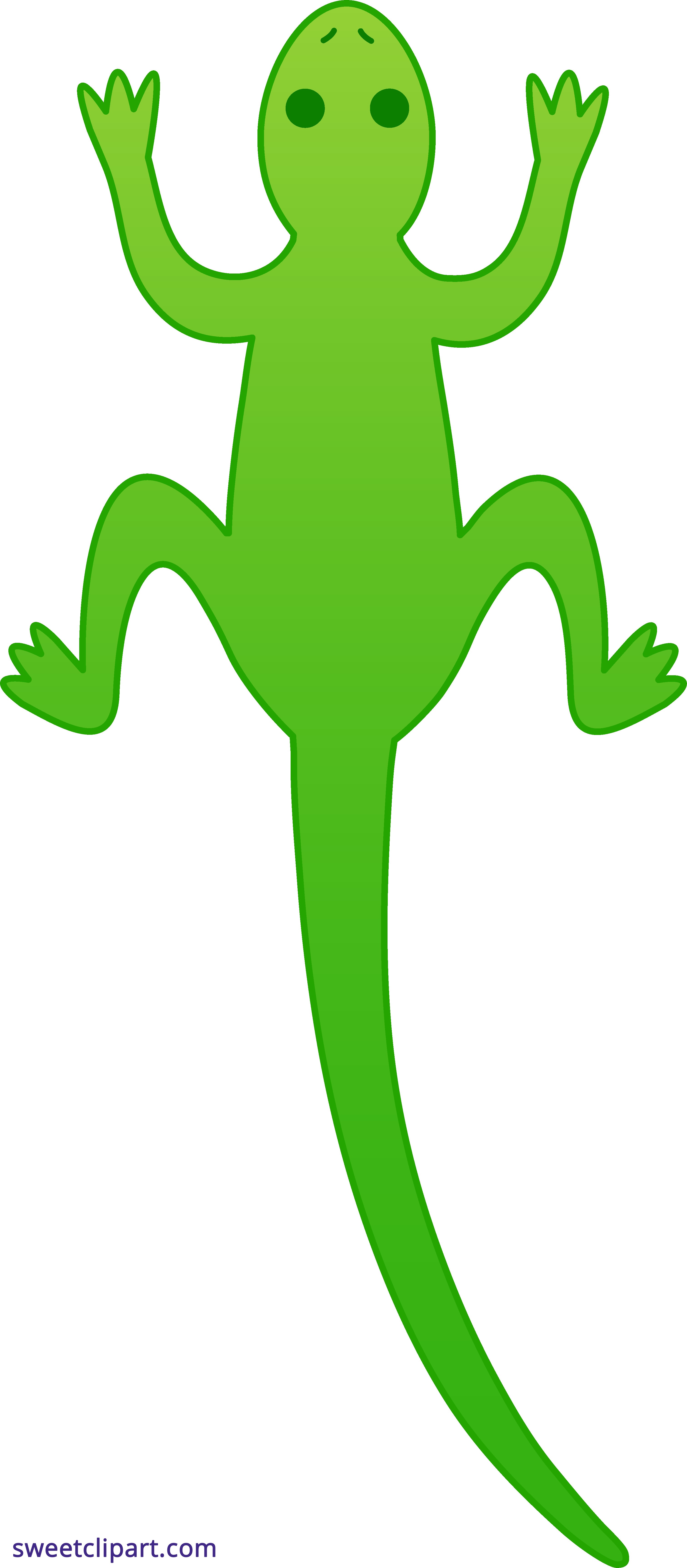 3026x6908 Lizard Green Clipart