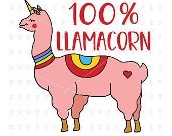 340x270 Llamacorn Cut File Etsy