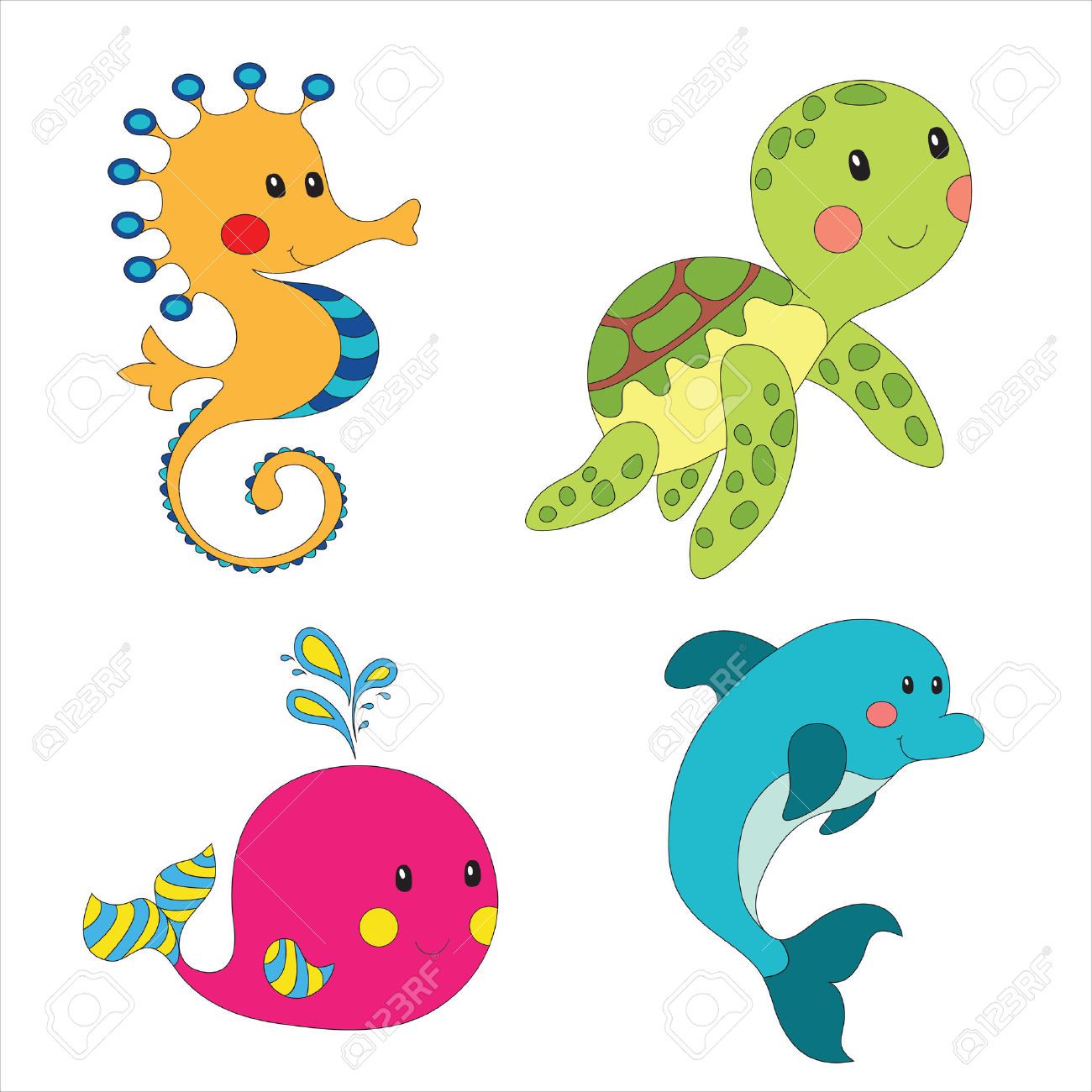 1300x1300 Sea Monster Clipart Sea Life