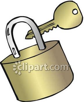 289x350 Key And Padlock Clip Art