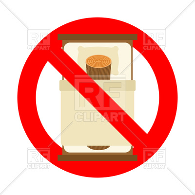 400x400 Stop Log In Bed Sign