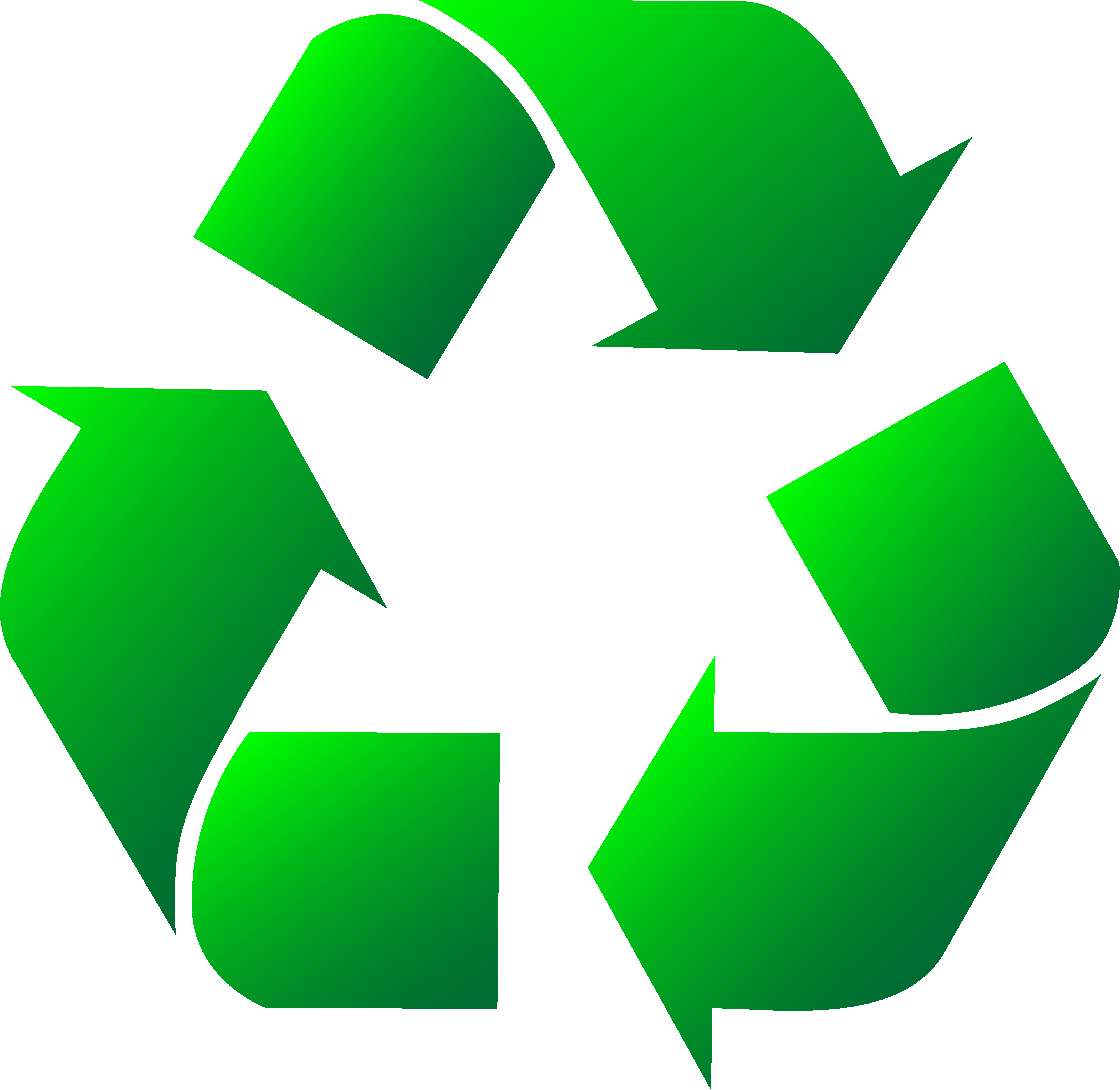 7357x7159 Green Recycle Logo Clipart