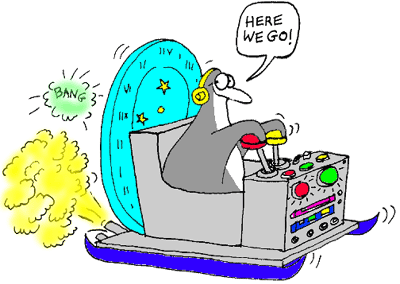 400x284 Here Is Some Funny Clip Art (Lol) Of Her Time Machine In Action