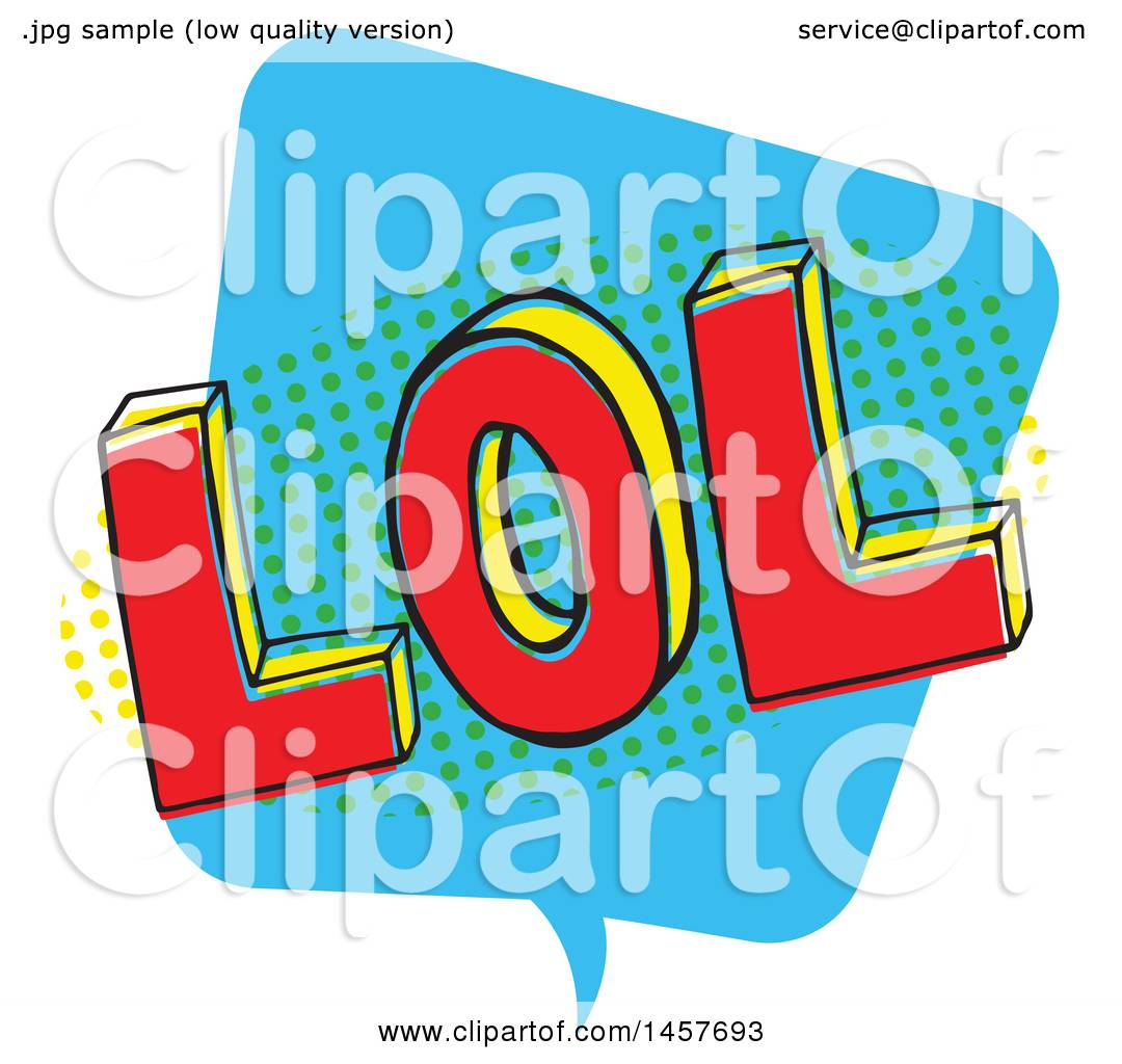 1080x1024 Clipart Of A Comic Styled Pop Art Lol Word Bubble