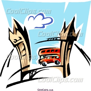 300x300 England By Bus Vector Clip Art