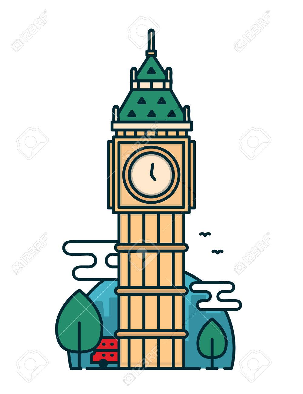 1000x1300 Collection Of Big Ben Clipart Outline High Quality, Free