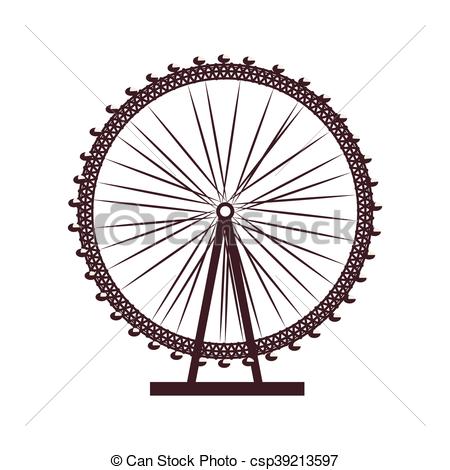 450x470 London Eye Uk Icon Vector Graphic. London Eye United Kingdom