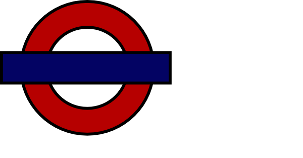 600x313 London Tube Sign Clip Art