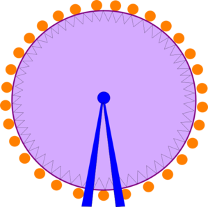 299x297 Ferris Wheel Clip Art