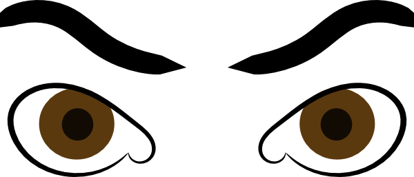 600x257 Brown Eyes Clipart Eyebrow