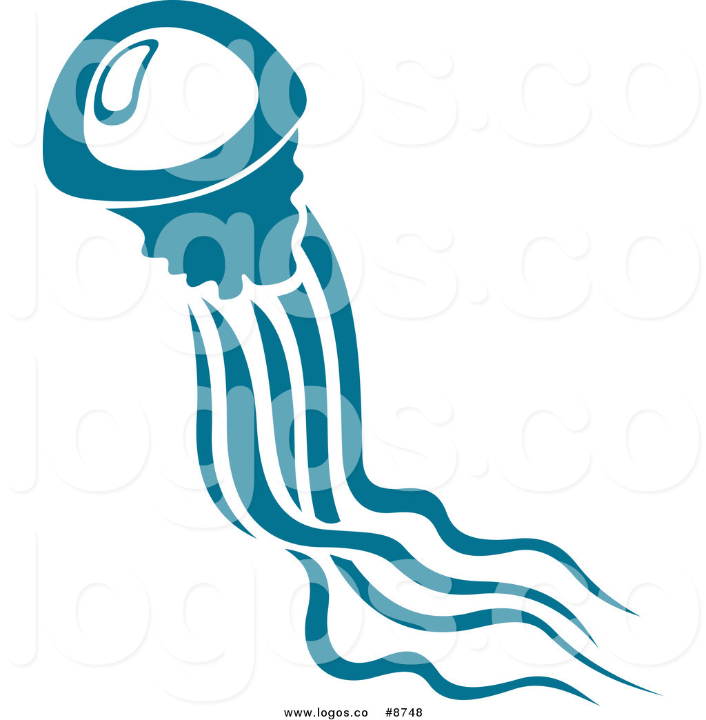 1024x1044 Royalty Free Clip Art Vector Teal Jellyfish And Long Tentacles