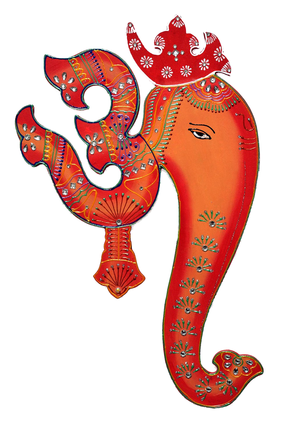 1000x1500 Ethnic Handmade Indian Art Wall Hanging Of God Ganesha