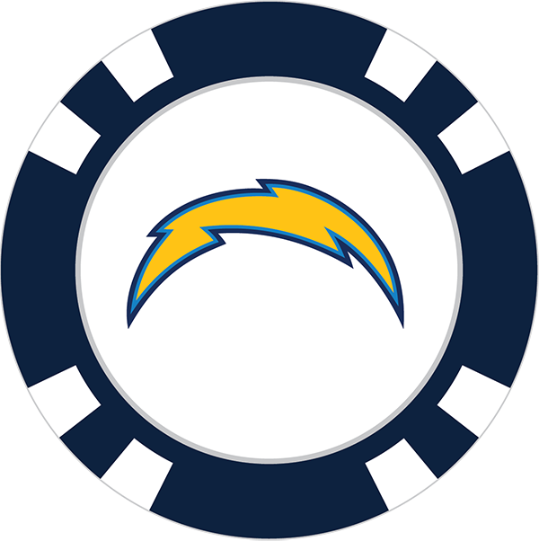 600x602 Los Angeles Chargers Poker Chip Ball Marker