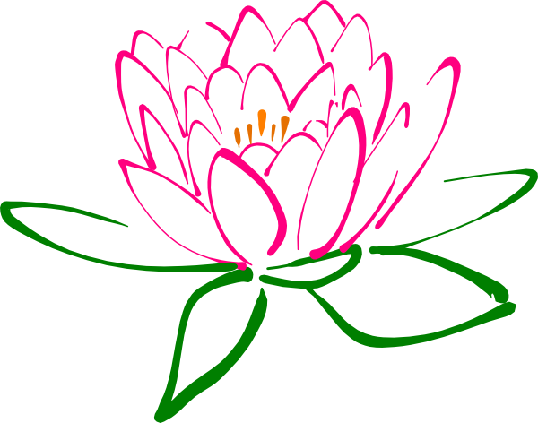 600x472 Lotus Flower Clipart Pink Flower Clipart Lotus Pencil And In Color